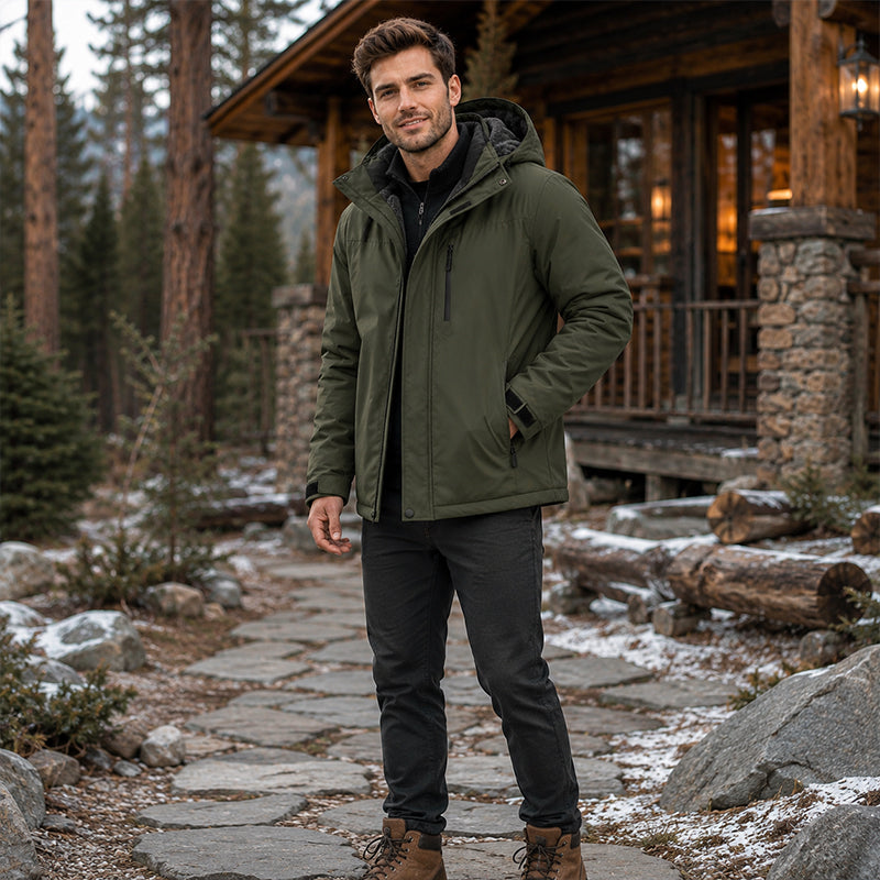 Winddichte Winter-Shell-Jacke