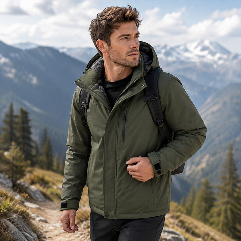 Winddichte Winter-Shell-Jacke