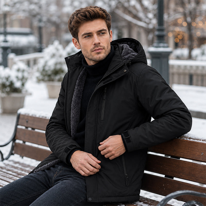 Winddichte Winter-Shell-Jacke