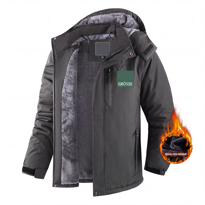 Winddichte Winter-Shell-Jacke