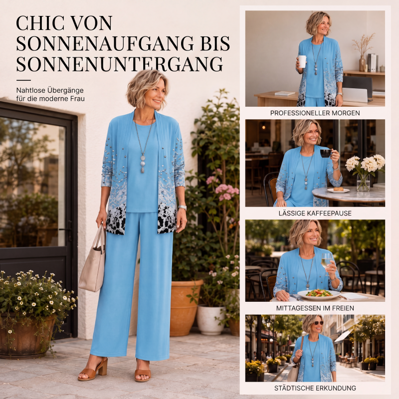 🌸 50% Rabatt | Mühelose Eleganz & ausdrucksstarker Style – 3-teiliges Damen-Set