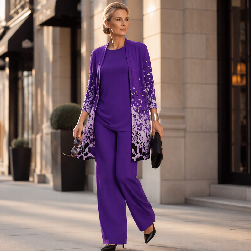 🌸 50% Rabatt | Mühelose Eleganz & ausdrucksstarker Style – 3-teiliges Damen-Set