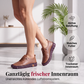 Damen-Casual-Schuhe aus echtem Leder, handgenähte Loafers
