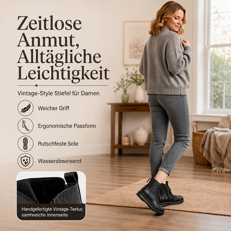 Vintage Ethno-Stiefeletten für Damen