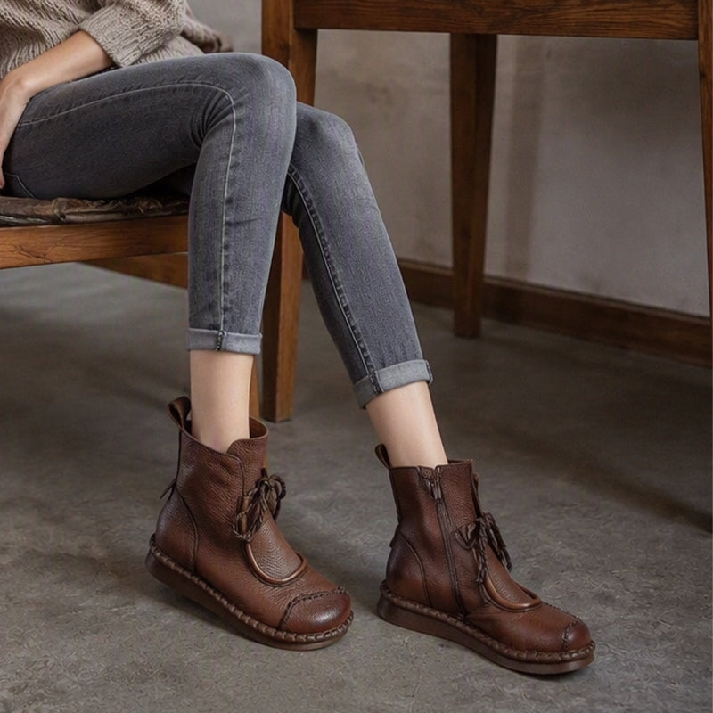 Vintage Ethno-Stiefeletten für Damen