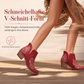✨Retro Damen Stiefeletten: V-Cutout, Blockabsatz & Stickerei🍂❄️