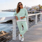 📢🎉50%Rabatt!!!🛍️✨Damen-Set im Fake-Two-Piece-Design aus Sweatshirt und Hose