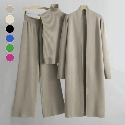 ✨🌸 Bestseller –  Über 100.000 verkauft – der beliebteste Hit – jetzt zum halben Preis Herbst Ärmellose Weste ＆ Cardigan ＆ Hose 3-teiliges Set