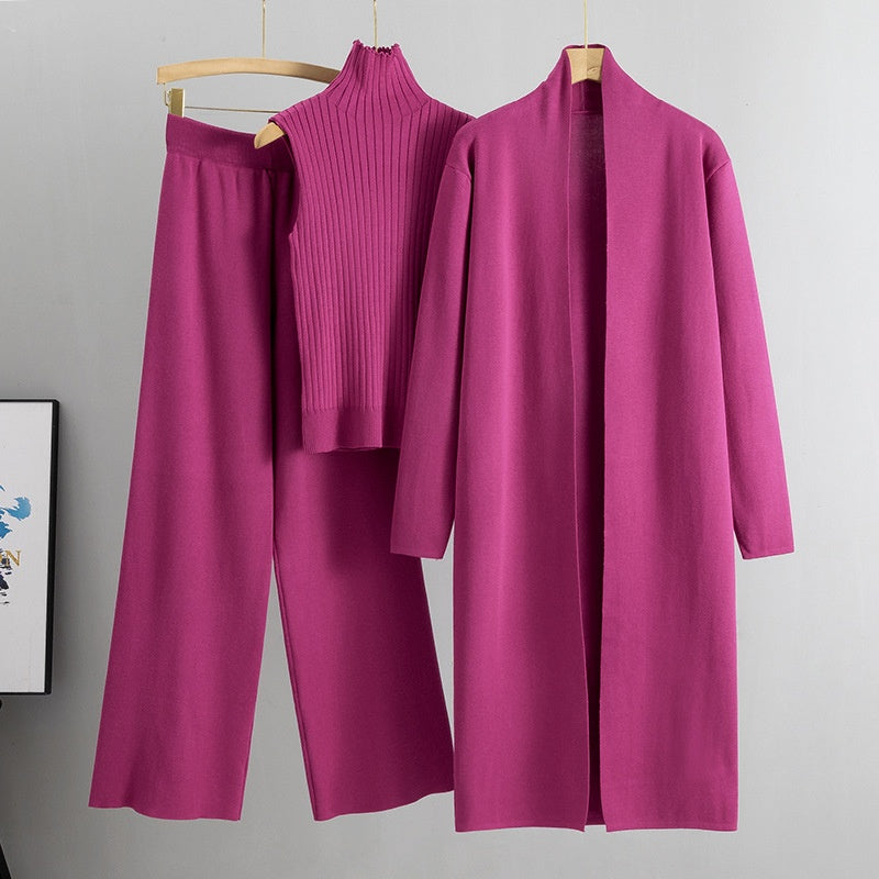 ✨🌸 Bestseller –  Über 100.000 verkauft – der beliebteste Hit – jetzt zum halben Preis Herbst Ärmellose Weste ＆ Cardigan ＆ Hose 3-teiliges Set