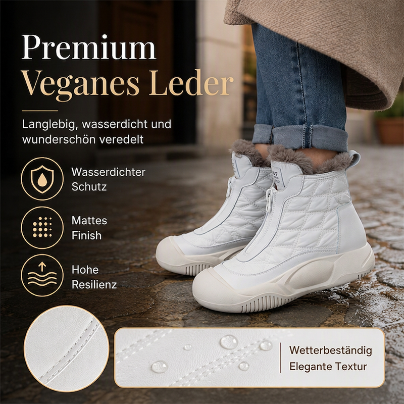 Wasserdichte, warme Damen-Retro-Schneestiefel