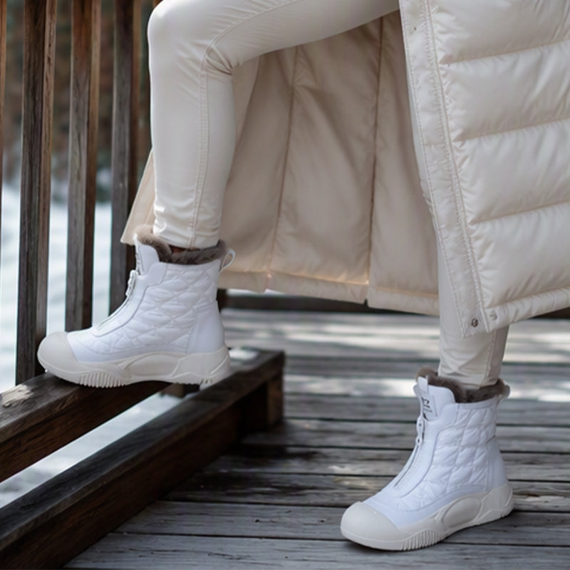 Wasserdichte, warme Damen-Retro-Schneestiefel