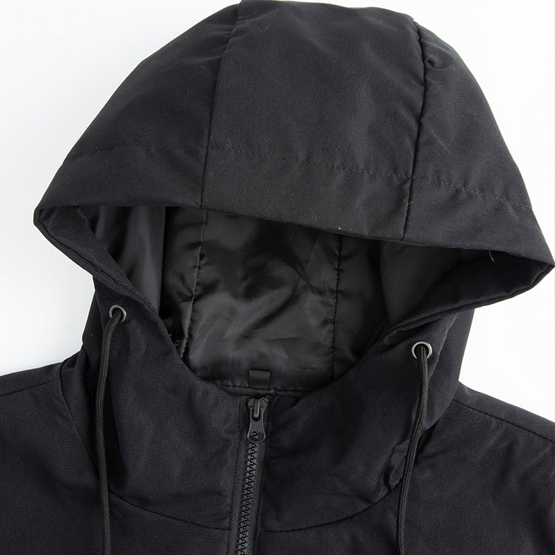 📢🎉50%Rabatt!!!🛍️✨Herren-Windbreaker-Trenchcoat mit Kapuze, mittlere Länge