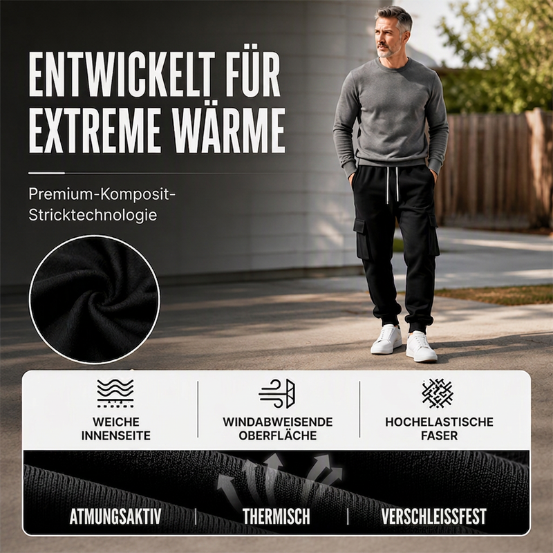 📢🎉50%Rabatt!!!🛍️✨Locker sitzende Cargo-Jogginghose für Herren mit Kordelzug