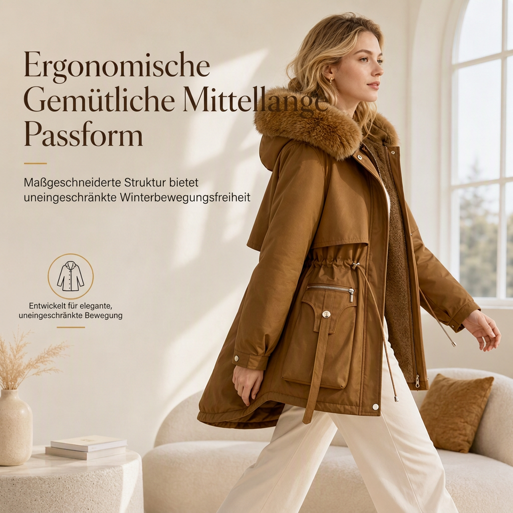📢📢50%Rabatt!!!🎉✨Winterliche Kunstfell-Parka für Damen