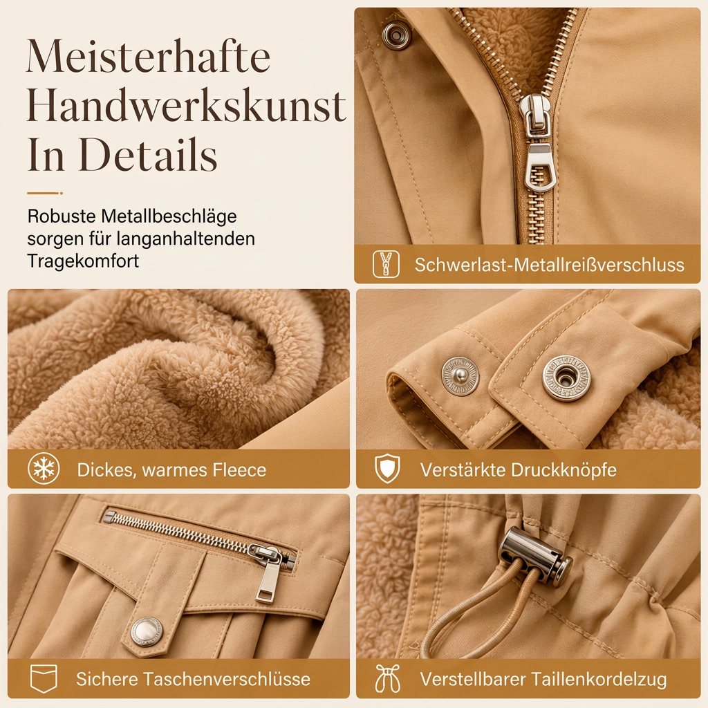 📢📢50%Rabatt!!!🎉✨Winterliche Kunstfell-Parka für Damen