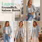 Damen-Blazer mit Zopfmuster und Seitenstreifen