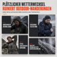 Herren-Outdoor-Windjacke mit abnehmbarer Kapuze