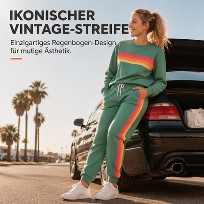 Zweiteiliges Set aus lässigem Sweatshirt und Jogginghose für Damen