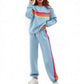 Zweiteiliges Set aus lässigem Sweatshirt und Jogginghose für Damen