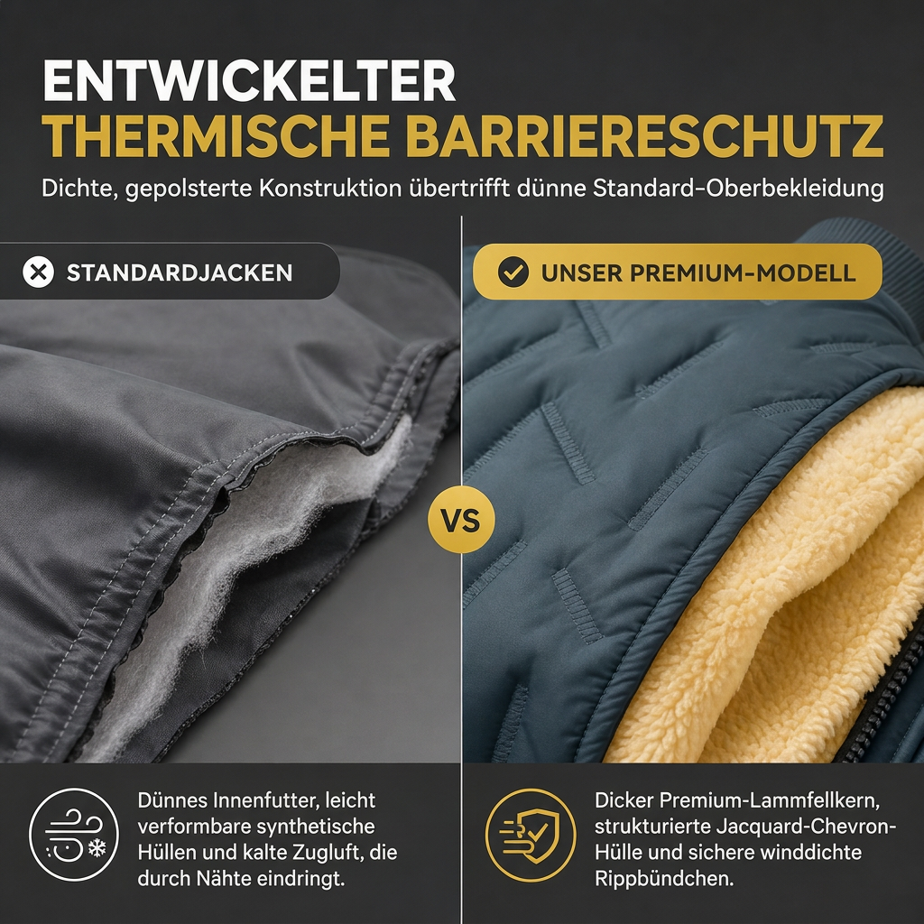 📢🎉50%Rabatt!!!🛍️✨Herren-Winterjacke mit Fleecefutter und Wattierung