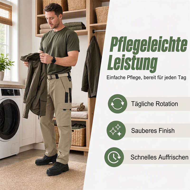 🥾 50% Rabatt | Mehr Stauraum & Bewegungsfreiheit – Herren Outdoor-Cargohose