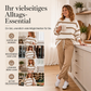 Gestreiftes Sweatshirt und Jogginghosen-Set für Damen
