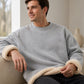 Herren-Sweatshirt mit Fleecefutter und Rundhalsausschnitt
