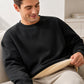 Herren-Sweatshirt mit Fleecefutter und Rundhalsausschnitt
