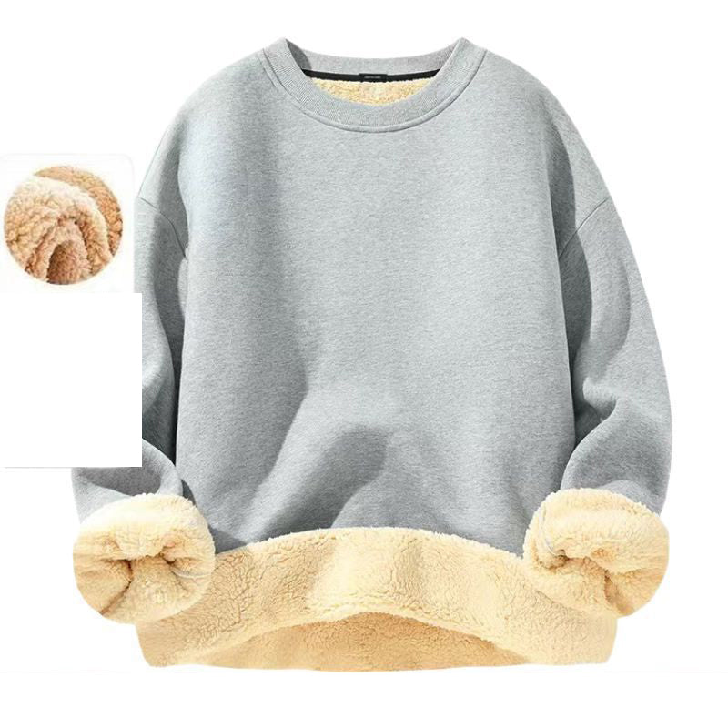 Herren-Sweatshirt mit Fleecefutter und Rundhalsausschnitt