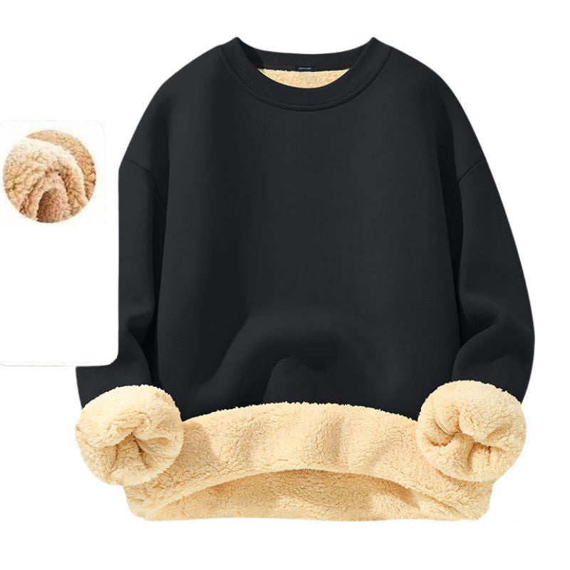 Herren-Sweatshirt mit Fleecefutter und Rundhalsausschnitt