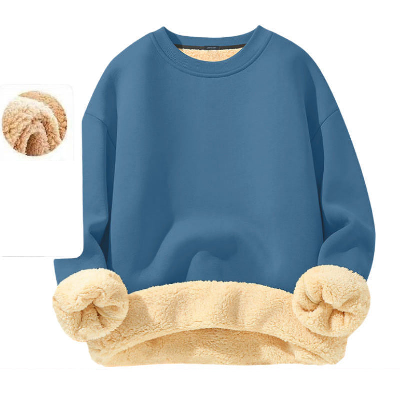 Herren-Sweatshirt mit Fleecefutter und Rundhalsausschnitt
