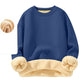 Herren-Sweatshirt mit Fleecefutter und Rundhalsausschnitt
