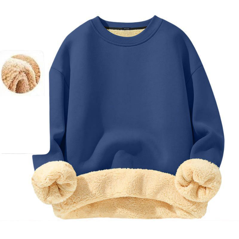Herren-Sweatshirt mit Fleecefutter und Rundhalsausschnitt