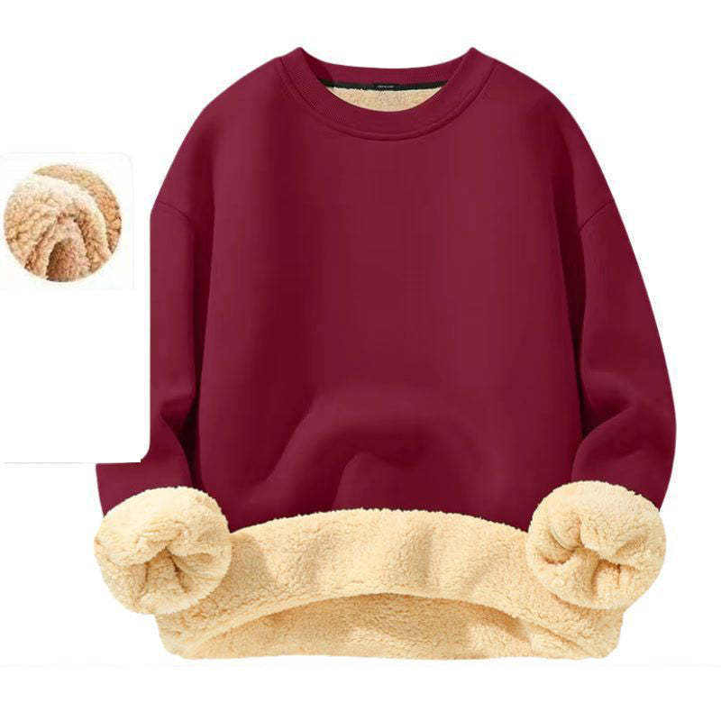 Herren-Sweatshirt mit Fleecefutter und Rundhalsausschnitt