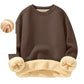 Herren-Sweatshirt mit Fleecefutter und Rundhalsausschnitt