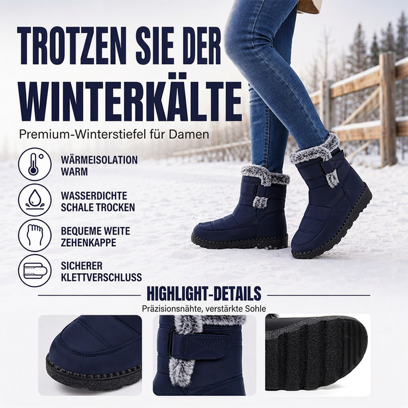Rutschfeste warme Winter-Schneestiefel für Damen