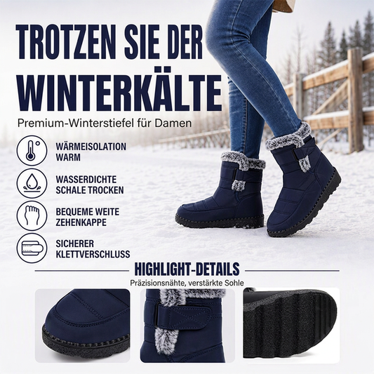 Rutschfeste warme Winter-Schneestiefel für Damen