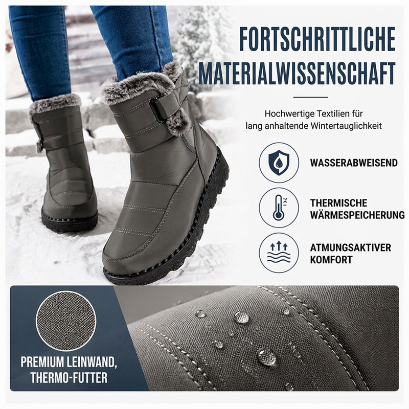 Rutschfeste warme Winter-Schneestiefel für Damen