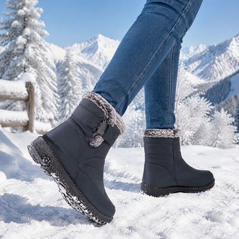 Rutschfeste warme Winter-Schneestiefel für Damen