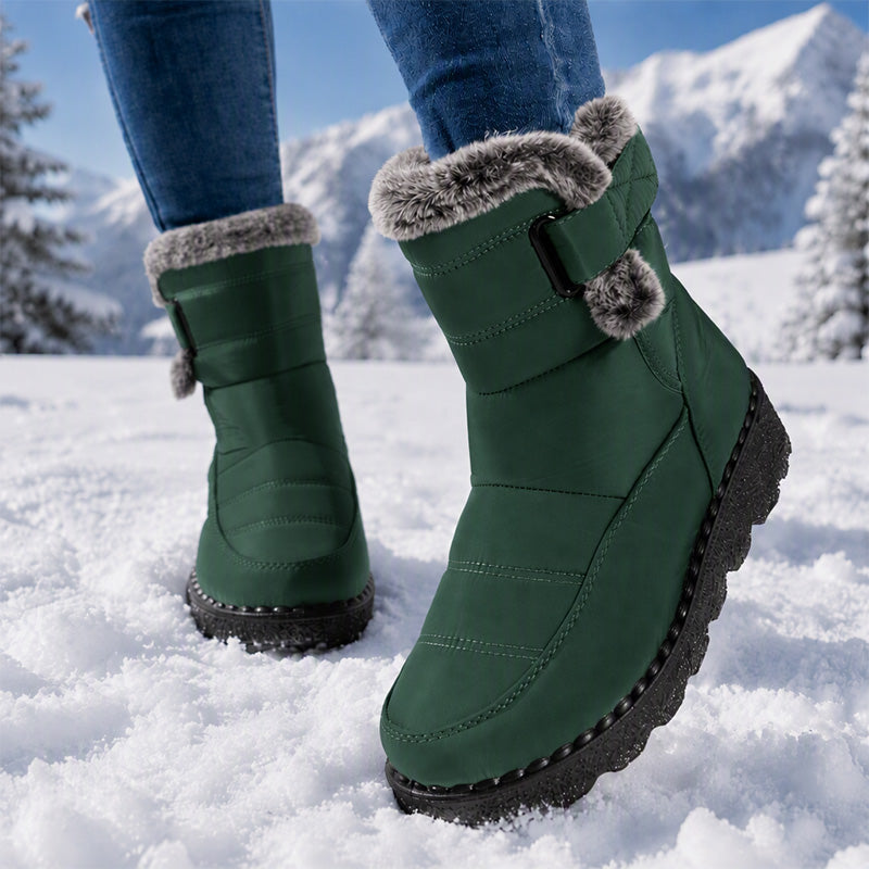 Rutschfeste warme Winter-Schneestiefel für Damen