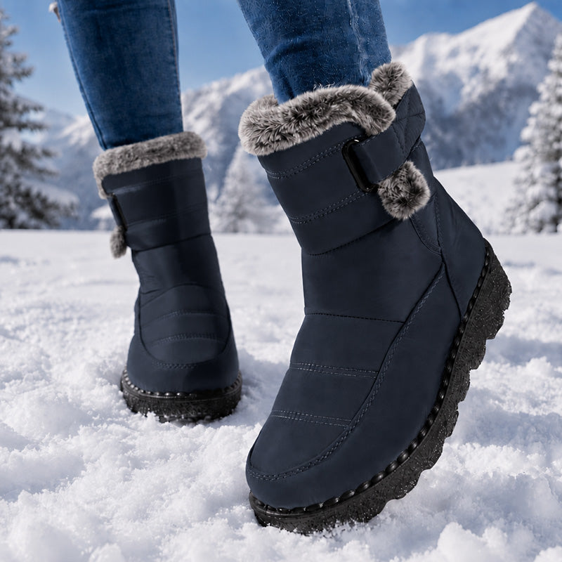 Rutschfeste warme Winter-Schneestiefel für Damen