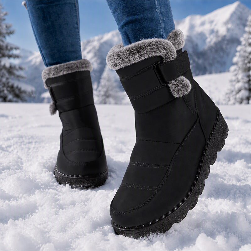 Rutschfeste warme Winter-Schneestiefel für Damen
