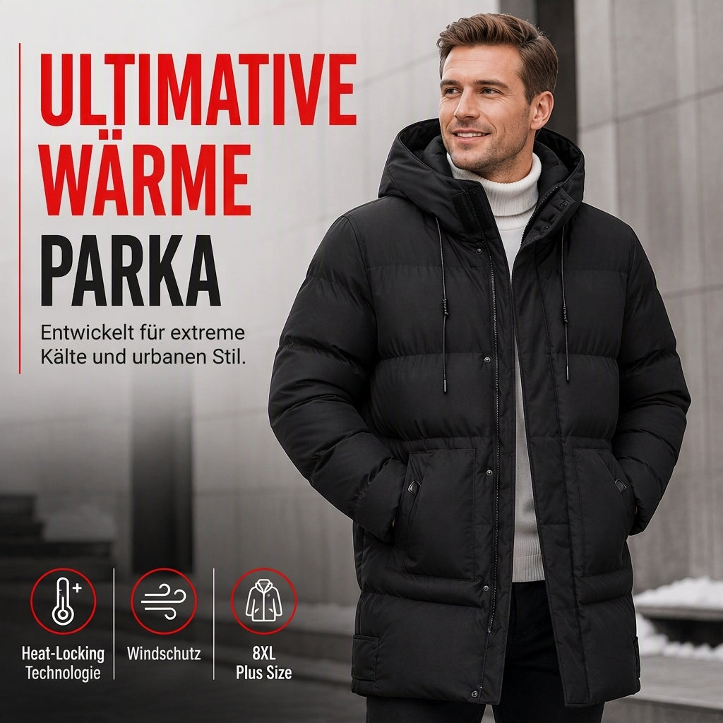 📢🎉50%Rabatt!!!🛍️✨Herren Freizeit Mittellange Gepolsterte Winter Verdickte Warme Oberbekleidung Mantel Übergröße