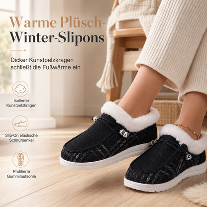 Warme Plüsch-Baumwollschuhe für Damen