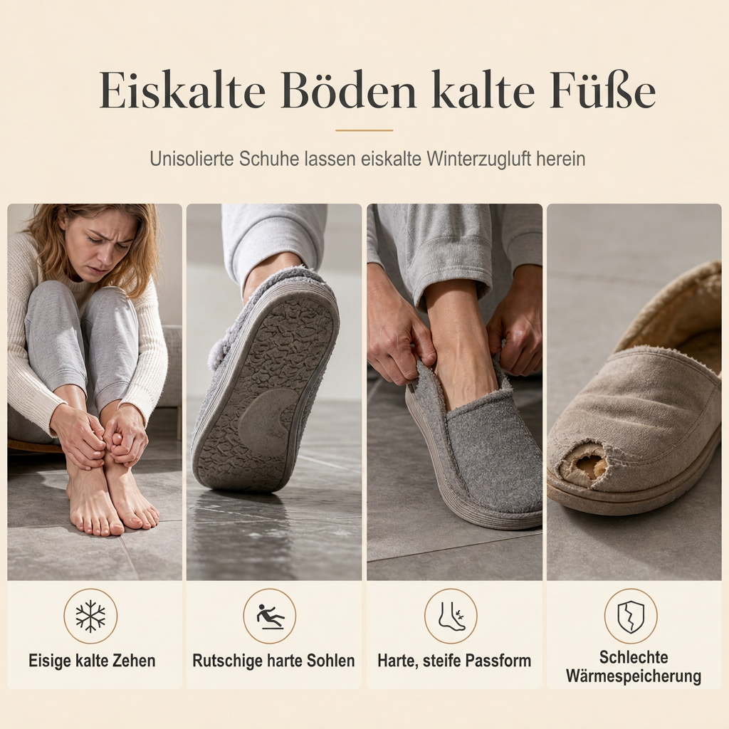 Warme Plüsch-Baumwollschuhe für Damen