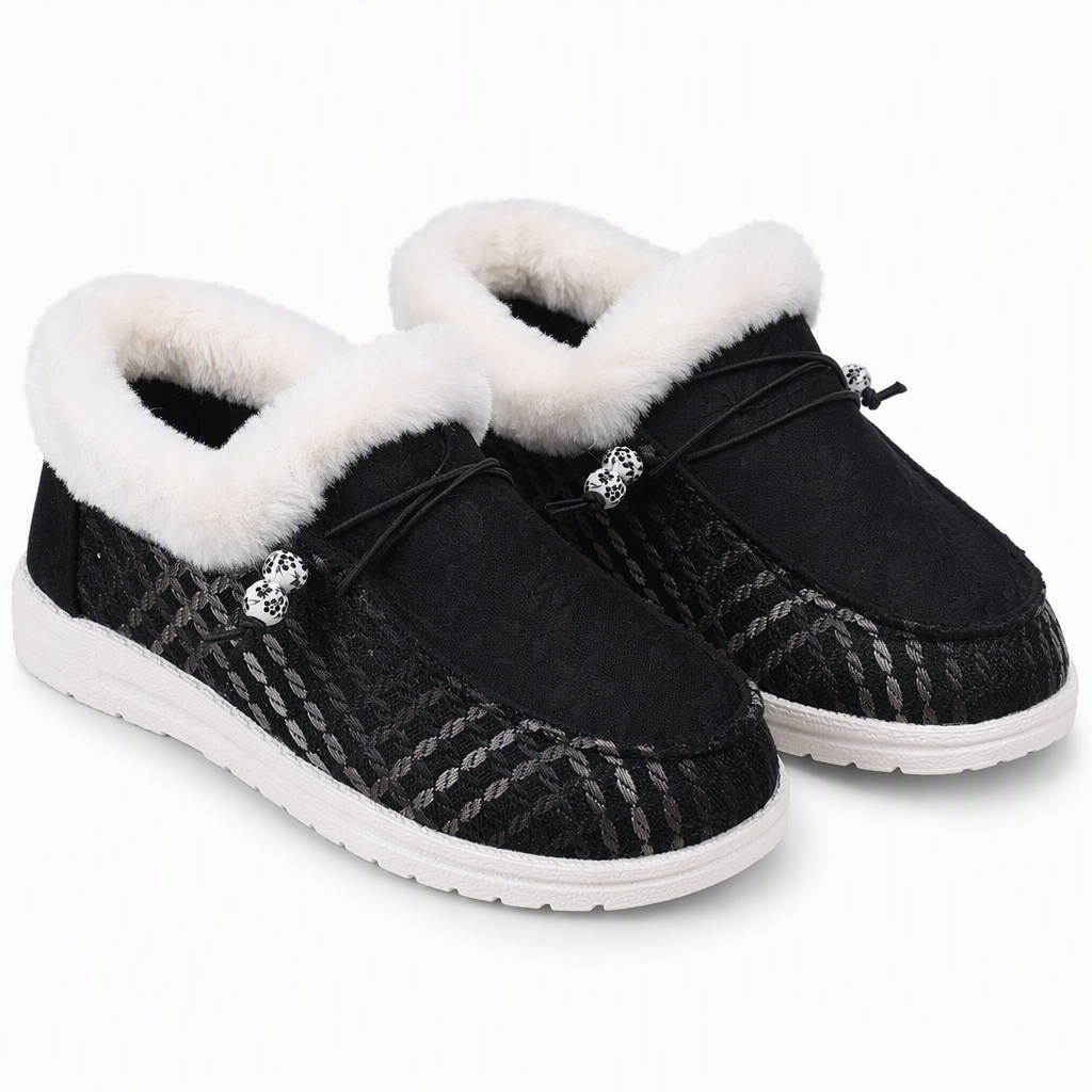 Warme Plüsch-Baumwollschuhe für Damen