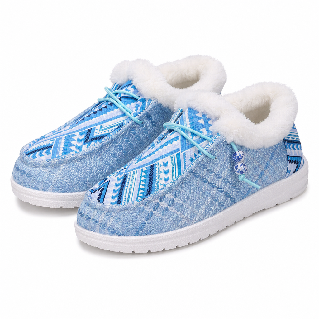 Warme Plüsch-Baumwollschuhe für Damen