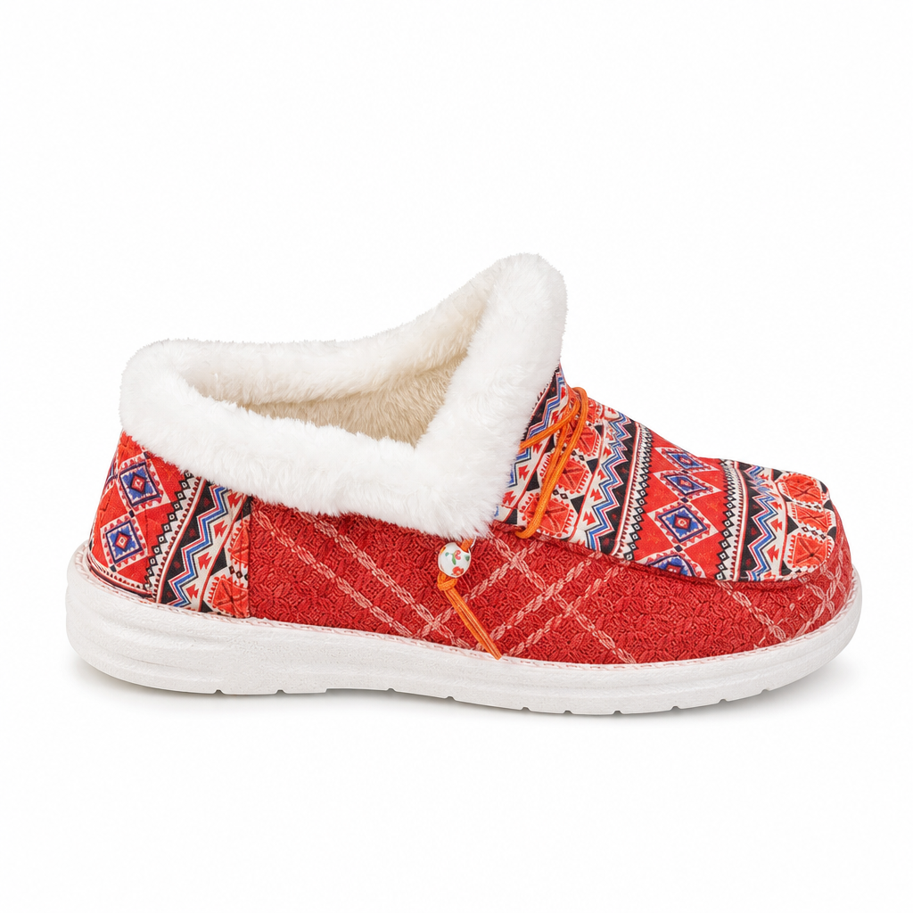 Warme Plüsch-Baumwollschuhe für Damen