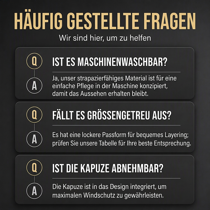 Warme Kapuzenweste für Herren im Winter