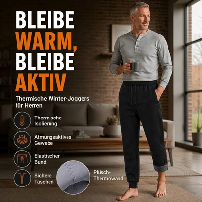 Winddichte, wattierte Thermohose für Herren